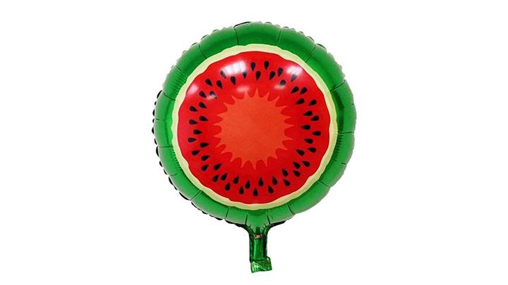 بادکنک فویلی گرد طرح هندوانه 