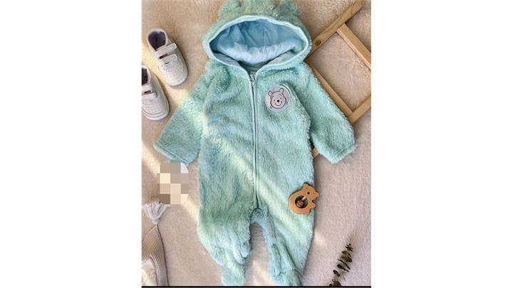 کاپشن سرهمی تدی disney baby رنگ آبی روشن