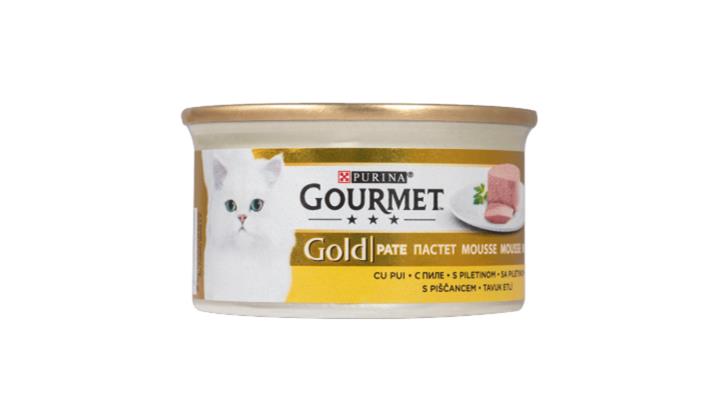کنسرو گربه طعم مرغ 85 گرمی گورمت Gourmet