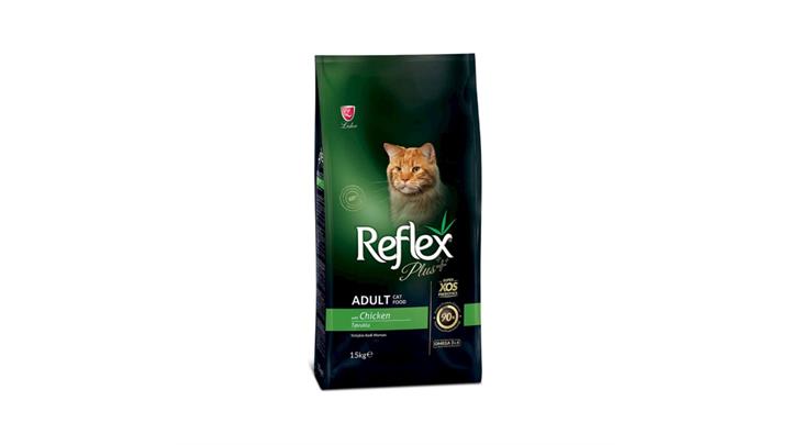 غذای مخصوص گربه بالغ، حاوی مرغ، ۱۵ کیلوگرمی، برند رفلکس پلاس(Reflex plus) کد397
