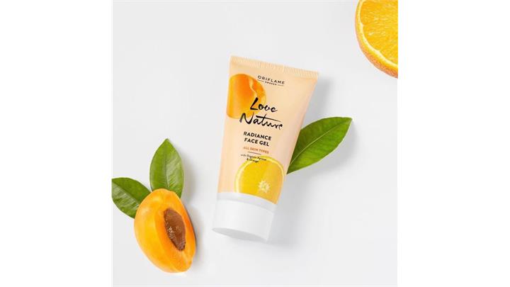 ژل شفاف کننده صورت اوریفلیم Love Nature Radiance Organic Apricot Face Gel