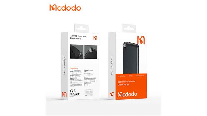 پاور بانک 22.5 وات 10000 میلی آمپر مک دودو مدل Mcdodo MC-8471