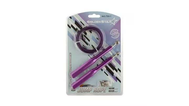 طناب ورزشی مدل 730.1 کراسفیت بنفش تیرهJump rope