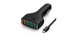 شارژر فندکی 4 پورت آکی مدل AUKEY CC-T9