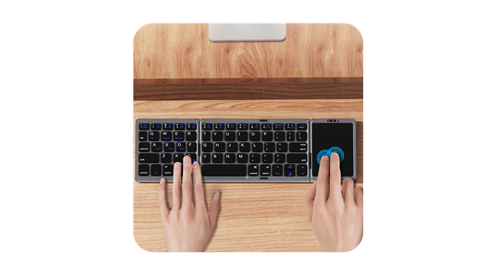 کیبورد و تاچ پد تاشو رسی مدل Recci Keyboard and Touch TRI-Fold RCS-K01