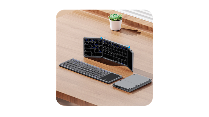 کیبورد و تاچ پد تاشو رسی مدل Recci Keyboard and Touch TRI-Fold RCS-K01