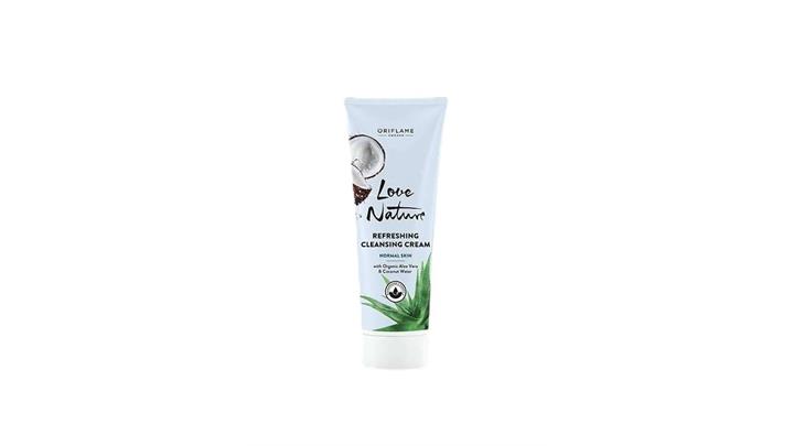 پاک کننده صورت کرمی لاونیچر اوریفلیم LOVE NATURE Refreshing Organic Aloe Vera Coconut Water