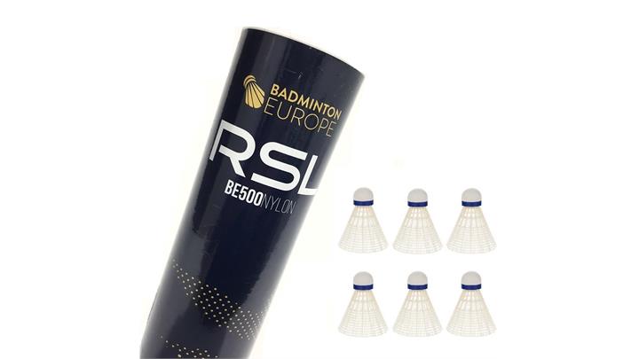 توپ بدمینتون آر اس ال بسته 6 عددی Badminton europe rsl be500 nylon