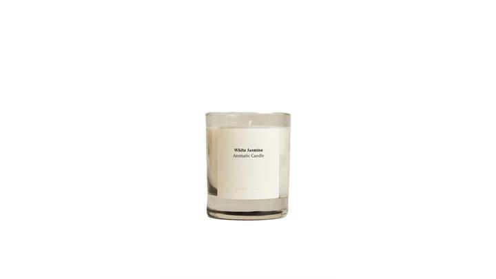 شمع معطر شیشه ایی WHITE JASMINE SCENTED CANDLE اورجینال برند zara