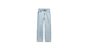 شلوار زنانه اورجینال Z1975 STRAIGHT-FIT HIGH-WAIST FULL LENGTH JEANS برند zara