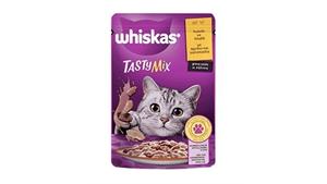 پوچ گربه با طعم میکس بره و بوقلمون برند ویسکاس Whiskas وزن 85 گرم