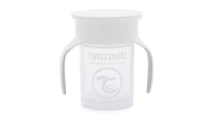 لیوان 360 درجه 230 میلی لیتر رنگ سفید برند تویست شیک Twistshake 