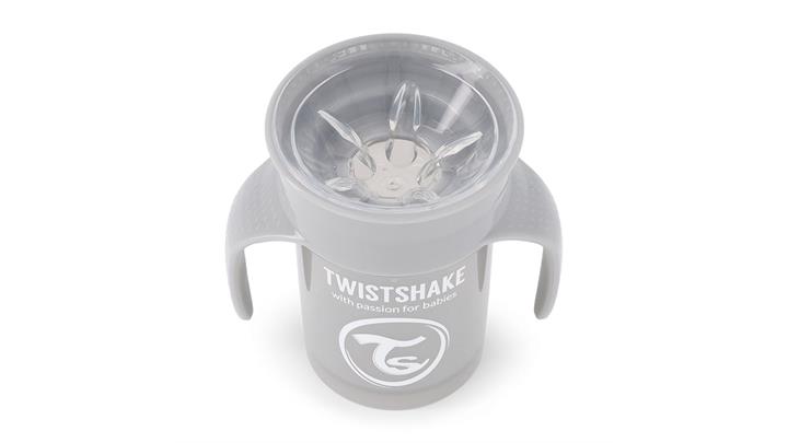 لیوان 360 درجه 230 میلی لیتر رنگ طوسی برند تویست شیک Twistshake 