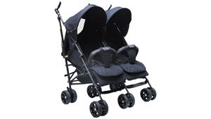 کالسکه مدل دیبا دسته عصایی دو قلو برند دلیجان Delijan stroller 