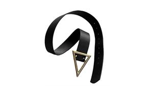 کمربند زنانه coaksco Triangle Gold Detailed Belt اورجینال برند coaksco