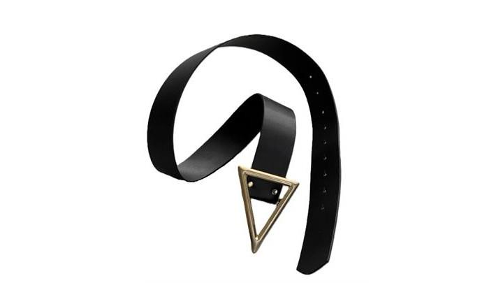 کمربند زنانه coaksco Triangle Gold Detailed Belt اورجینال برند coaksco