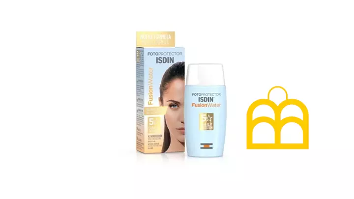 کرم ضد آفتاب بی رنگ ایزدین SPF50 مدلFusion Water 5 Daily