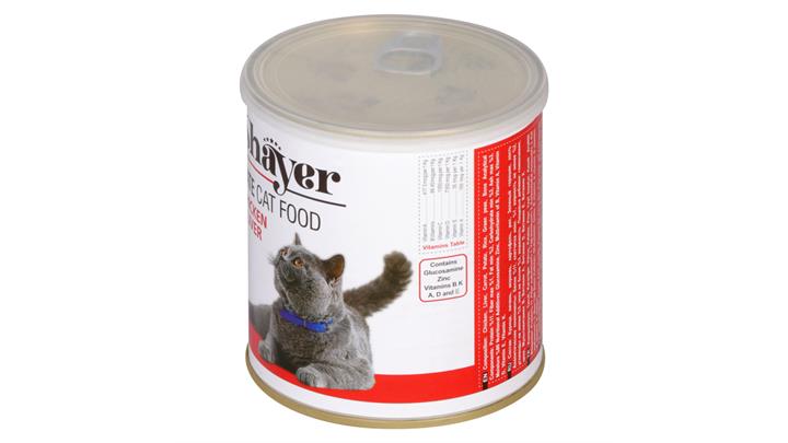 کنسرو گربه پته مرغ و جگر 800 گرمی شایر Shayer