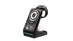 شارژر رو میزی بی سیم کربی CRBE مدل W102 3IN1