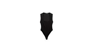 بادی زنانه اورجینال مدل polyamide bodysuit with square neckline برند zara