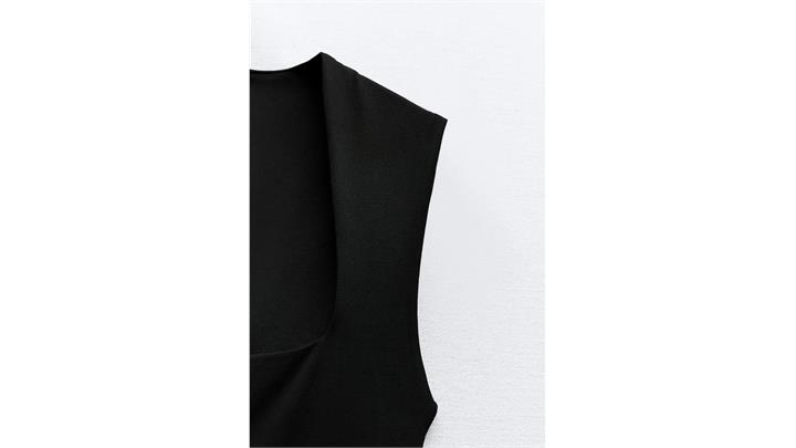 بادی زنانه اورجینال مدل polyamide bodysuit with square neckline برند zara