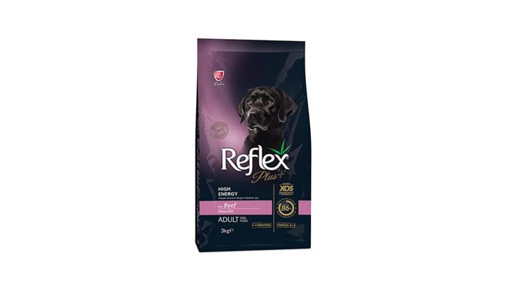 غذای مخصوص سگ بالغ، با فعالیت بالا، حاوی گوساله، ۳ کیلوگرمی، رفلکس پلاس(Reflex plus) کد208