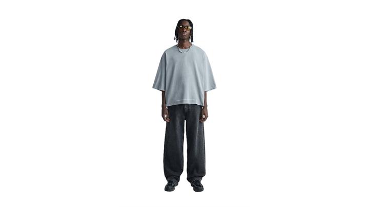 تیشرت مردانه اورجینال مدل FADED T-SHIRT WITH SLOGANS برند zara