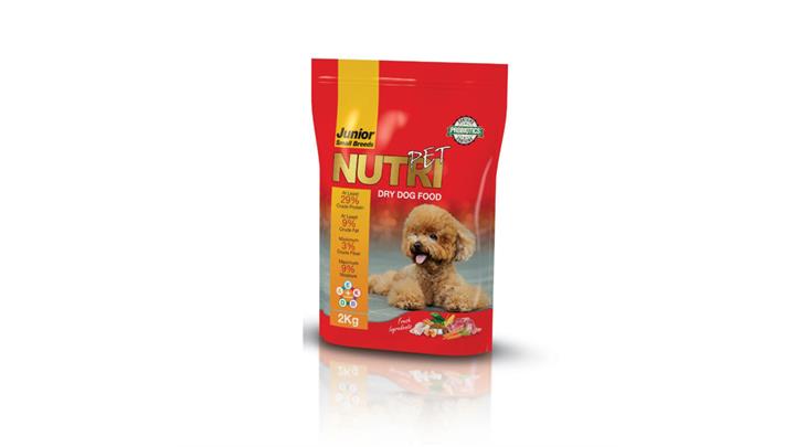 غذای خشک توله سگ، نژاد کوچک، ۲ کیلوگرمی، برند نوتری پت(Nutripet) کد194