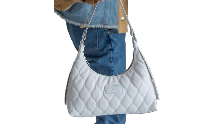 کیف زنانه Quilted Patterned Baguette اورجینال برند Genel Markalar