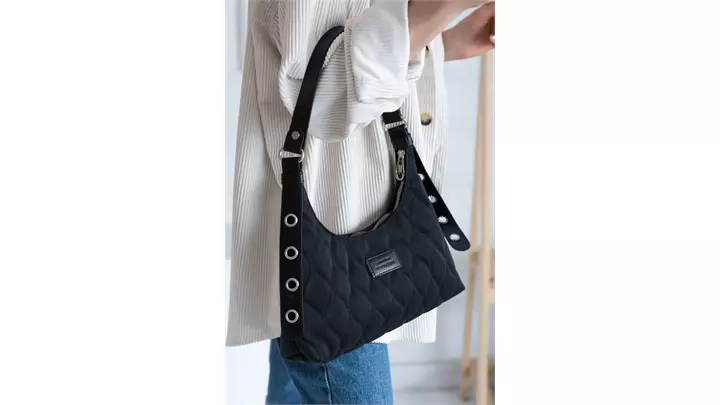کیف زنانه Quilted Patterned Baguette اورجینال برند Genel Markalar