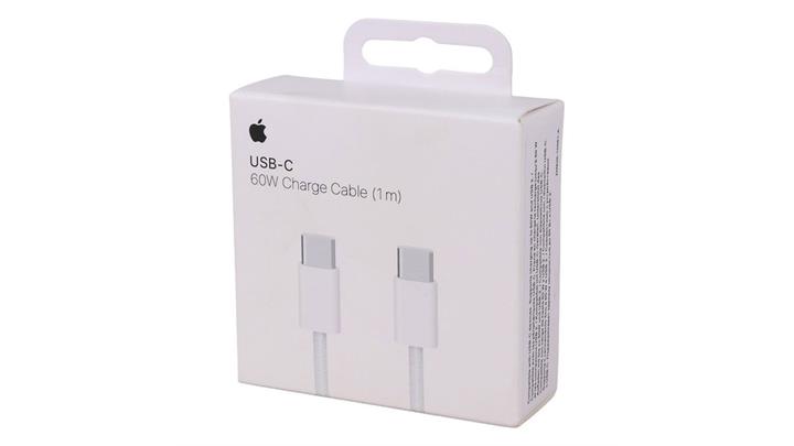 کابل USB-C کنفی 60W اورجینال اپل یک متری