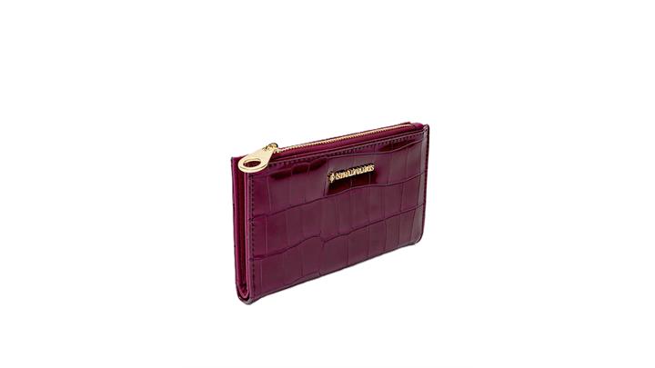 کیف پول زنانه Crocodile Pattern Basic Wallet اورجینال برند Stradivarius