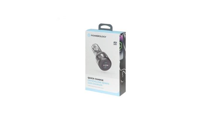 شارژر فندکی پاورولوژی مدل وات Powerology Quick-Charge Crystalline Series Car Charger-35