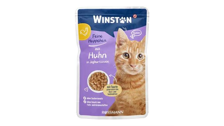 پوچ گربه وینستون Winston با طعم مرغ وزن 100 گرم