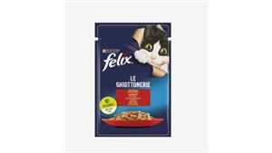پوچ گربه فلیکس طعم گوشت گاو Felix