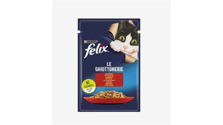 پوچ گربه فلیکس طعم گوشت گاو Felix