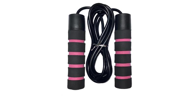 طناب ورزشی دسته ابری بلبرینگ دار Jump Rope صورتی