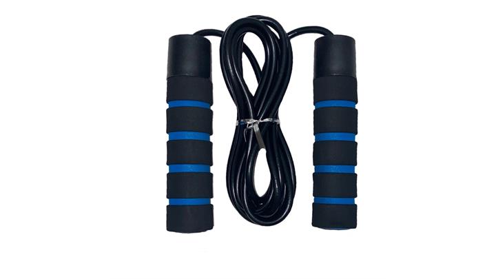 طناب ورزشی دسته ابری بلبرینگ دار Jump Rope آبی