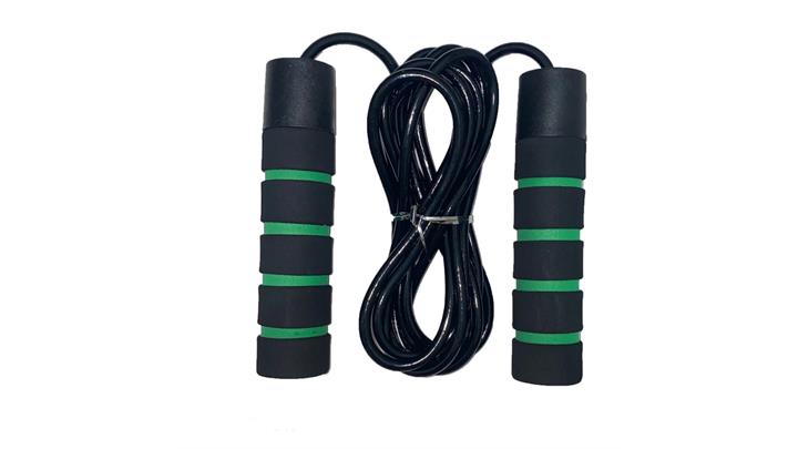 طناب ورزشی دسته ابری بلبرینگ دار Jump Rope سبز