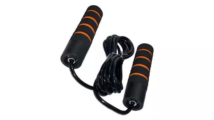 طناب ورزشی دسته ابری بلبرینگ دار Jump Rope نارنجی