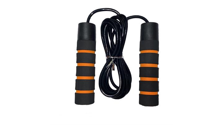 طناب ورزشی دسته ابری بلبرینگ دار Jump Rope نارنجی