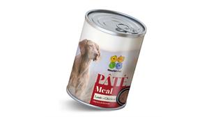 کنسرو سگ برند نوریش پت Nourish Pet طعم گوشت بره و مرغ مدل پته وزن 400 گرم