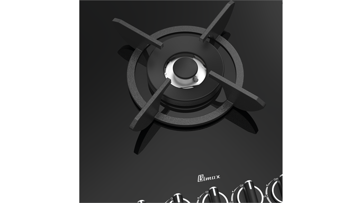 اجاق شیشه‌ای 0048 بیمکث مشکی