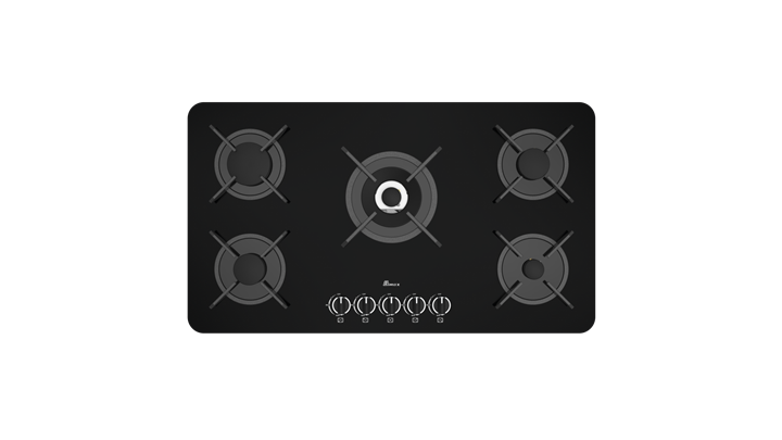 اجاق شیشه‌ای 0048 بیمکث مشکی