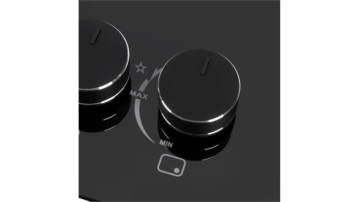 اجاق شیشه‌ای 0048 بیمکث مشکی