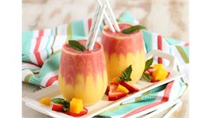 اسموتی انبه توت فرنگی Strawberry mango smoothie