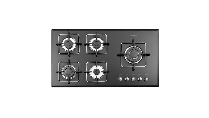 اجاق گاز رومیزی توکار مدل G-5959 i L&R استیل البرز پلوپز سمت راست