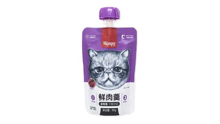 پودینگ گربه طعم ماهی تن برند ونپی Wanpy وزن 90 گرم