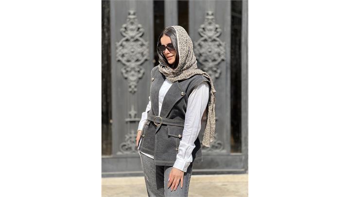 وست ذغالی زنانه فری سایز