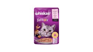 پوچ(سوپ) مخصوص گربه، در 5 طعم متنوع، تیستی میکس، ۸۵ گرمی، برند ویسکاس(Whiskas) کد339